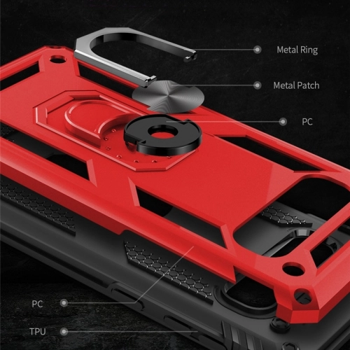 Samsung Galaxy S10 Plus Kılıf Silikon Zırhlı Standlı Yüzüklü Mıknatıslı Tank Kapak - Gri