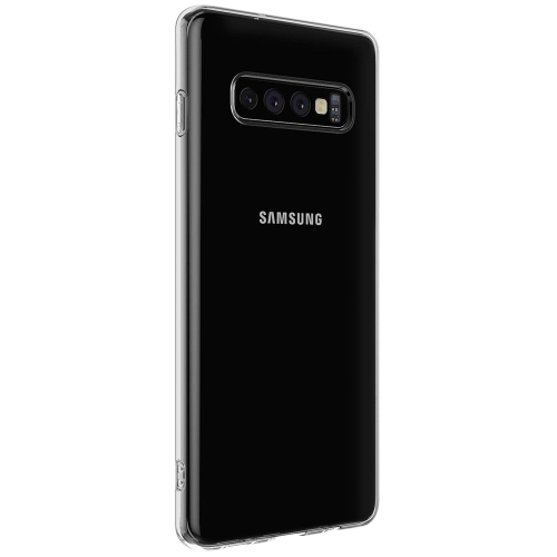 Samsung Galaxy S10 Plus Kılıf Kamera Korumalı Esnek Silikon Kapak - Şeffaf