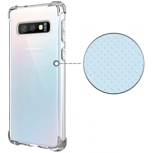 Samsung Galaxy S10e Kılıf Silikon Köşe Korumalı Airbag Darbe Emici Kapak - Şeffaf