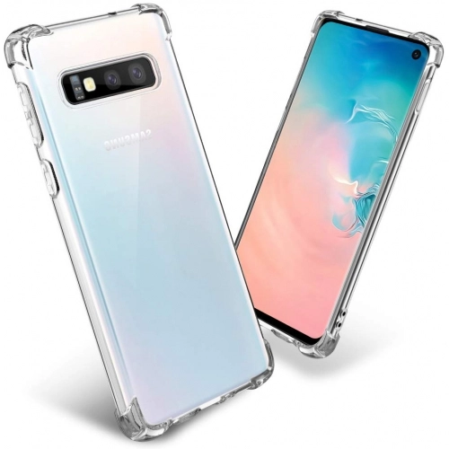 Samsung Galaxy S10e Kılıf Silikon Köşe Korumalı Airbag Darbe Emici Kapak - Şeffaf