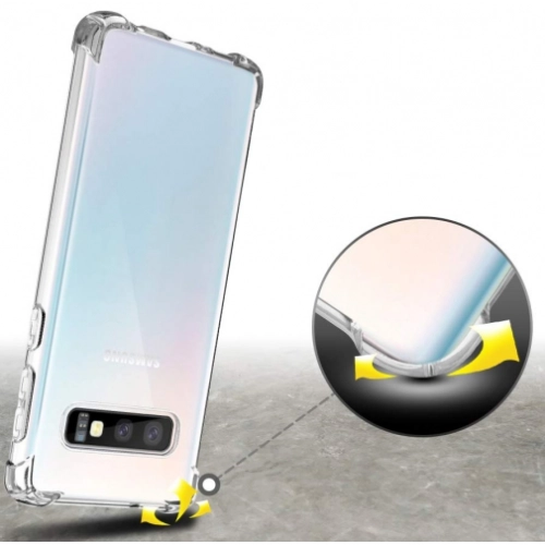 Samsung Galaxy S10e Kılıf Silikon Köşe Korumalı Airbag Darbe Emici Kapak - Şeffaf