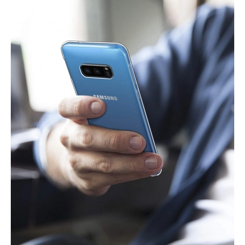 Samsung Galaxy S10e Kılıf Ultra İnce Kaliteli Esnek Silikon 0.2mm - Şeffaf