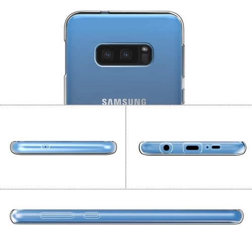 Samsung Galaxy S10e Kılıf Ultra İnce Kaliteli Esnek Silikon 0.2mm - Şeffaf