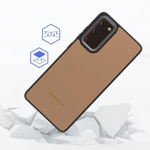 Samsung Galaxy S20 FE Kılıf Electro Silikon Renkli Flora Kapak - Lila