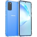 Samsung Galaxy S20 Kılıf Silikon Köşe Korumalı Airbag Darbe Emici Kapak - Şeffaf