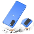 Samsung Galaxy S20 Kılıf Silikon Köşe Korumalı Airbag Darbe Emici Kapak - Şeffaf