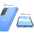 Samsung Galaxy S20 Kılıf Silikon Köşe Korumalı Airbag Darbe Emici Kapak - Şeffaf