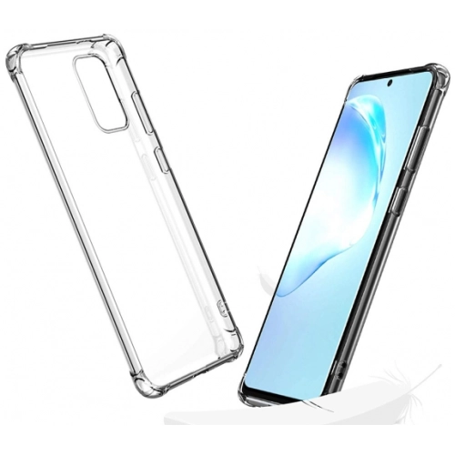 Samsung Galaxy S20 Plus Kılıf Silikon Köşe Korumalı Airbag Darbe Emici Kapak - Şeffaf