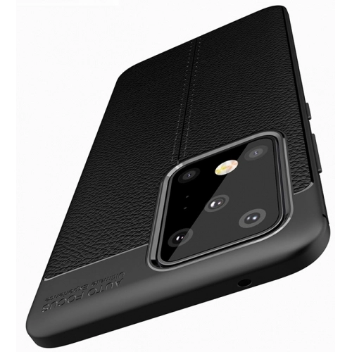 Samsung Galaxy S20 Ultra Kılıf Deri Görünümlü Lüks Parmak İzi Bırakmaz Niss Silikon Kapak - Lacivert