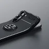 Samsung Galaxy S23 Kılıf Auto Focus Serisi Soft Premium Standlı Yüzüklü Kapak - Siyah