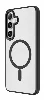 Samsung Galaxy S24 Kılıf Wireless Şarj Özellikli Zore Krom Magsafe Silikon Kapak - Koyu Mor