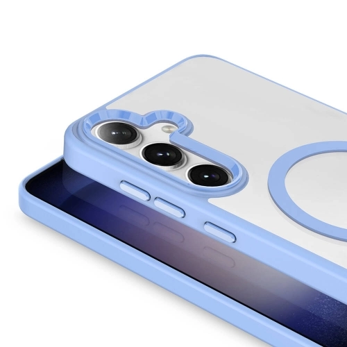 Samsung Galaxy S24 Plus Kılıf Wireless Şarj Özellikli Zore Krom Magsafe Silikon Kapak - Pembe