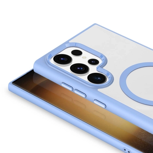 Samsung Galaxy S24 Ultra Kılıf Wireless Şarj Özellikli Zore Krom Magsafe Silikon Kapak - Siyah