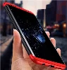 Samsung Galaxy S8 Plus Kılıf 3 Parçalı 360 Tam Korumalı Rubber AYS Kapak  - Kırmızı - Siyah