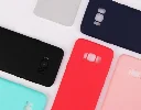 Samsung Galaxy S8 Plus Kılıf İnce Mat Esnek Silikon - Kırmızı
