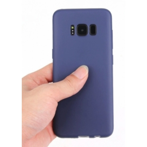 Samsung Galaxy S8 Plus Kılıf İnce Soft Mat Renkli Esnek Silikon Kapak - Siyah