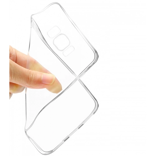 Samsung Galaxy S8 Plus Kılıf Ultra İnce Kaliteli Esnek Silikon 0.2mm - Şeffaf