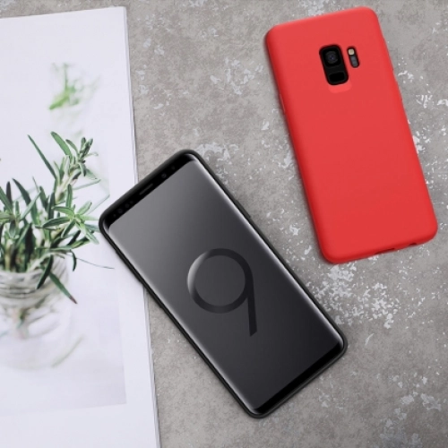 Samsung Galaxy S9 Kılıf İnce Soft Mat Renkli Esnek Silikon Kapak - Gold