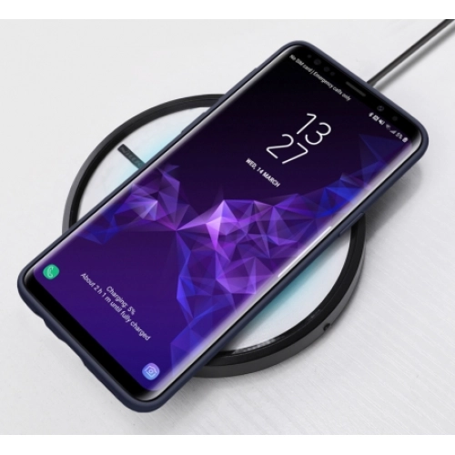 Samsung Galaxy S9 Kılıf İnce Soft Mat Renkli Esnek Silikon Kapak - Lacivert