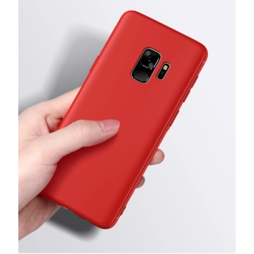 Samsung Galaxy S9 Kılıf İnce Soft Mat Renkli Esnek Silikon Kapak - Mavi