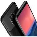 Samsung Galaxy S9 Kılıf Silikon Parmak İzi Bırakmayan Karbon Soft Negro Kapak - Siyah