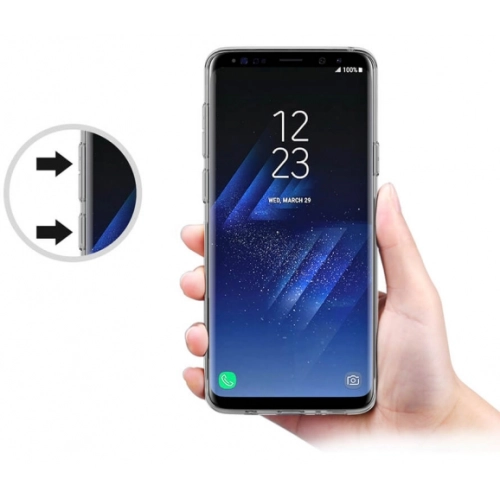 Samsung Galaxy S9 Kılıf Ultra İnce Kaliteli Esnek Silikon 0.2mm - Şeffaf