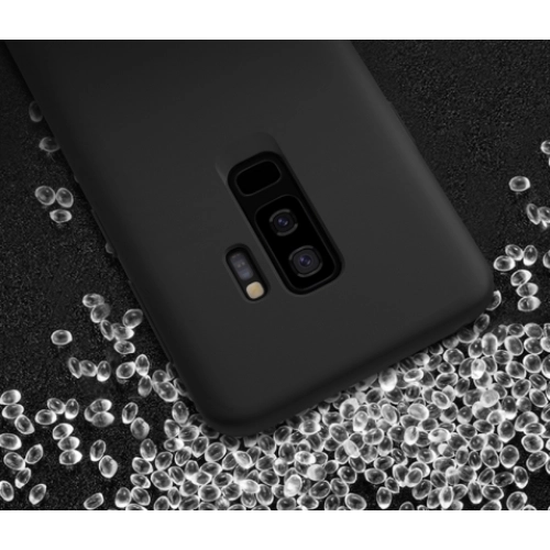 Samsung Galaxy S9 Plus Kılıf İnce Soft Mat Renkli Esnek Silikon Kapak - Kırmızı