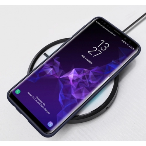 Samsung Galaxy S9 Plus Kılıf İnce Soft Mat Renkli Esnek Silikon Kapak - Kırmızı