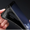 Samsung Galaxy S9 Plus Kılıf Silikon Parmak İzi Bırakmayan Karbon Soft Negro Kapak - Siyah