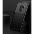 Samsung Galaxy S9 Plus Kılıf Silikon Parmak İzi Bırakmayan Karbon Soft Negro Kapak - Siyah