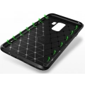 Samsung Galaxy S9 Plus Kılıf Silikon Parmak İzi Bırakmayan Karbon Soft Negro Kapak - Siyah
