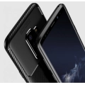 Samsung Galaxy S9 Plus Kılıf Silikon Parmak İzi Bırakmayan Karbon Soft Negro Kapak - Siyah