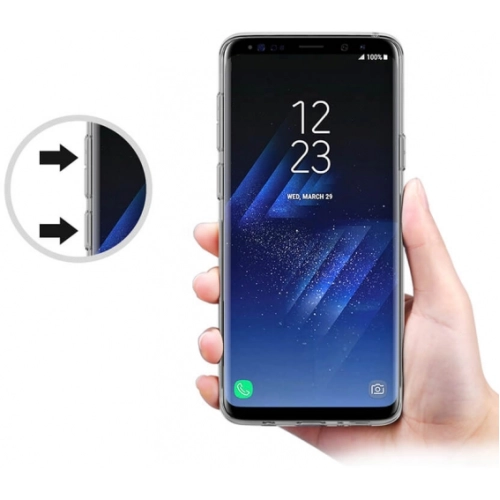 Samsung Galaxy S9 Plus Kılıf Ultra İnce Kaliteli Esnek Silikon 0.2mm - Şeffaf