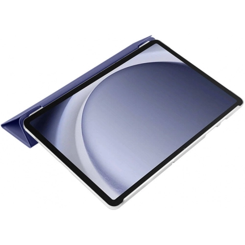 Samsung Galaxy Tab A9 Plus Tablet Kılıfı Akıllı Uyku Modlu Standlı Şeffaf Smart Cover Kapak - Kırmızı