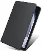 Samsung Galaxy Tab A9 Plus Tablet Kılıfı Termik Kalem Bölmeli Dönebilen Standlı Kapak - Siyah