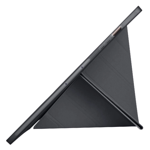 Samsung Galaxy Tab S9 Plus (+) Tablet Kılıfı Standlı Tri Folding Kalemlikli Silikon Smart Cover - Mavi