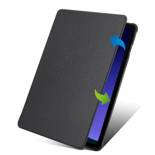 Samsung Galaxy Tab S9 Tablet Kılıfı Termik Kalem Bölmeli Dönebilen Standlı Kapak - Koyu Yeşil