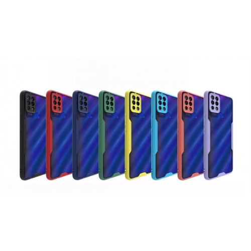 Tecno Pova Kılıf Renkli Silikon Kamera Lens Korumalı Şeffaf Parfe Kapak - Yeşil