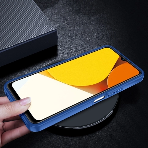 Vivo Y35 Kılıf Electro Silikon Renkli Flora Kapak - Mavi