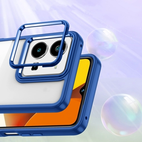 Vivo Y35 Kılıf Electro Silikon Renkli Flora Kapak - Yeşil