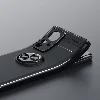 Xiaomi Mi 12 Kılıf Auto Focus Serisi Soft Premium Standlı Yüzüklü Kapak - Siyah