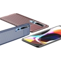 Xiaomi Mi 10 Kılıf Silikon Parmak İzi Bırakmayan Karbon Soft Negro Kapak - Siyah