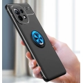 Xiaomi Mi 11 Kılıf Renkli Silikon Yüzüklü Standlı Auto Focus Ravel Kapak - Mavi