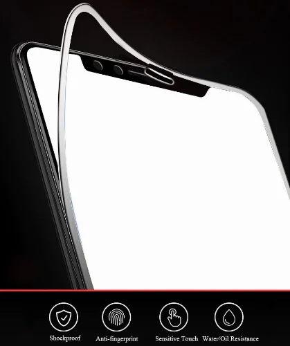 Xiaomi Mi 5s Plus Ekran Koruyucu Fiber Tam Kaplayan Nano - Siyah