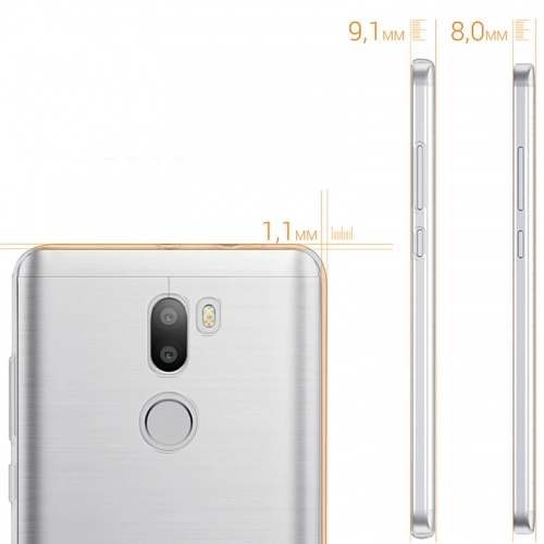 Xiaomi Mi 5s Plus Kılıf Ultra İnce Kaliteli Esnek Silikon 0.2mm - Şeffaf