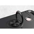 Xiaomi Mi 5X Kılıf Renkli Silikon Yüzüklü Standlı Auto Focus Ravel Kapak - Siyah