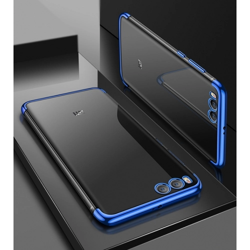 Xiaomi Mi 6 Kılıf Renkli Köşeli Lazer Şeffaf Esnek Silikon - Gold