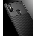 Xiaomi Mi 6X Kılıf Silikon Parmak İzi Bırakmayan Karbon Soft Negro Kapak - Siyah
