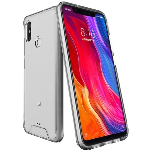 Xiaomi Mi 8 Kılıf Clear Guard Serisi Gard Kapak - Şeffaf