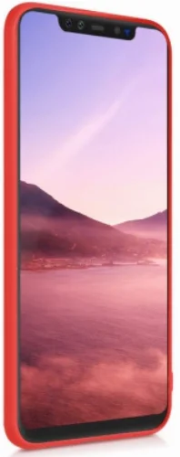 Xiaomi Mi 8 Kılıf İnce Mat Esnek Silikon - Kırmızı